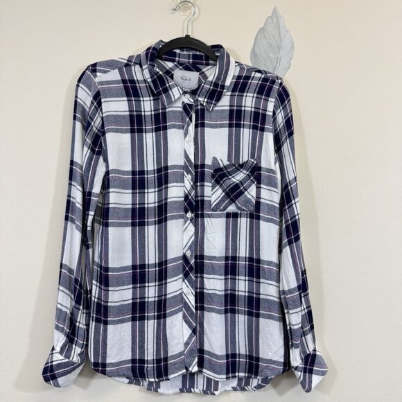 Rails Women's Hunter Plaid Button Down Shirt Size S Collared Long Sleeves - Picture 1 of 8